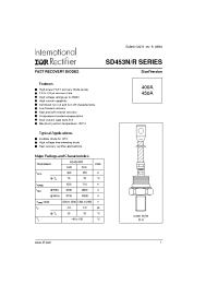 Datasheet SD453N manufacturer IRF